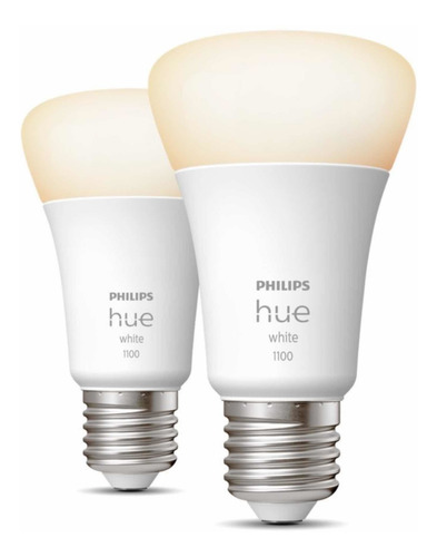 Imagen 2 de 10 de 2- Pack Philips Hue White E27 Blanco Cálido Zigbee Con Envío