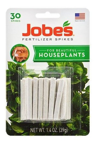 Jobe's Indoor Juego De 30 Estacas Para Fertilizantes Para Pl