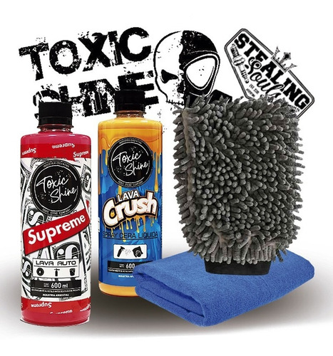 Toxic Shine | Kit Combo Lavado | Básico #46 | Shampoo + Cera