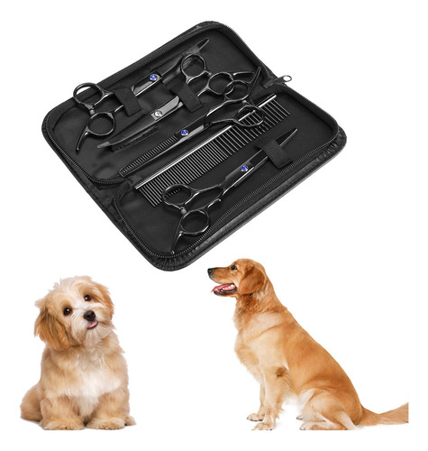 Kit De Tijeras Para Corte De Pelo De Mascota, 7 Piezas