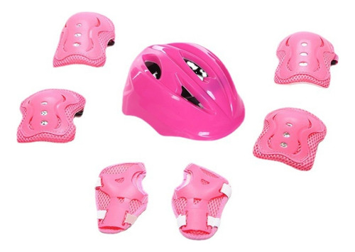 Casco Protección Niños Rodilleras Coderas Ciclismo Patinaje