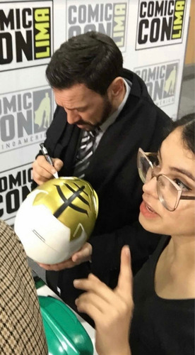 Casco Autografiado Power Ranger / Djf / Comicon Lima 2019