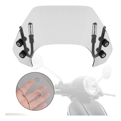 Parabrisas Corto De Moto Para Vespa Sprint 150 2016-2023