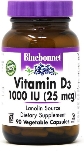 Vitamina D3 1000iu Bluebonnet - Unidad a $1875