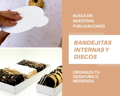 Caja Para Mini Tortas (17 X 17 X 10 Cm) C/visor Pack X 10 U.