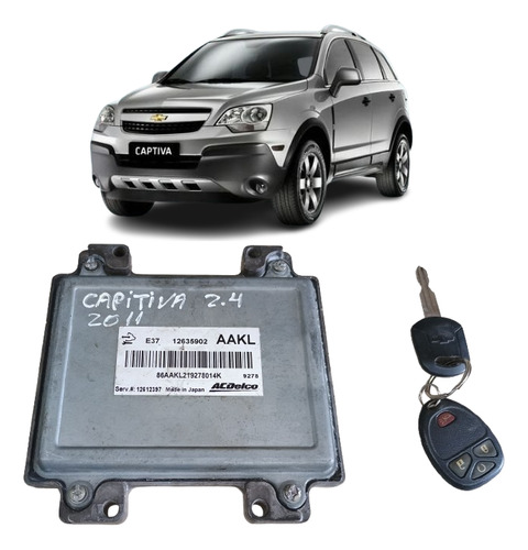 Módulo Injeção Captiva 2.4 12635902 Aakl E37 Com Chave (Usado)