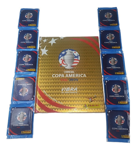 Album Dorado Copa America + 10 Sobres