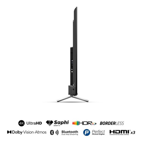 Imagen 4 de 6 de Smart Tv Philips 58 Uhd 4k 58pud7625 Bordeless