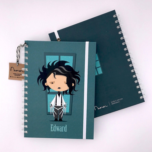 Imagen 1 de 3 de Cuaderno Tapa Dura A5 Anillado 80 Hojas Rayadas - Edward