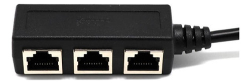* Cable Divisor De Ethernet Rj45, Rj45 1 Macho A 3 X Puerto