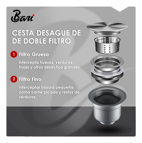 Fregadero Multifuncional Una Tina Acero Inox Negro Diamante