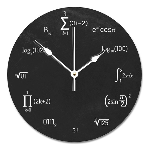 Aroggeld Ecuaciones Matematicas Y Notaciones Reloj De Pared