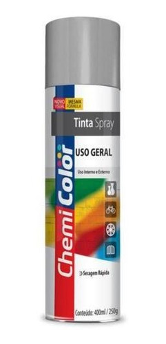 Tinta Spray Cinza Claro 400ml Emb. C/ 3