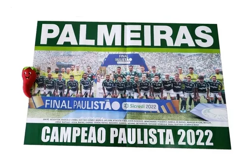 Baixe o pôster do Palmeiras campeão paulista de 2022 - 03/04/2022