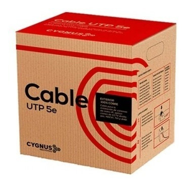 Imagen 2 de 8 de Bobina Cable Utp 2 Pares Cat5e 100%cobre Exterior Cygnus 305