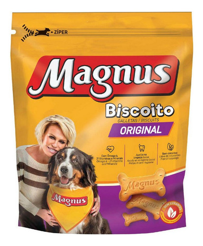 Biscoito Para Cães Adultos Original 1kg Magnus
