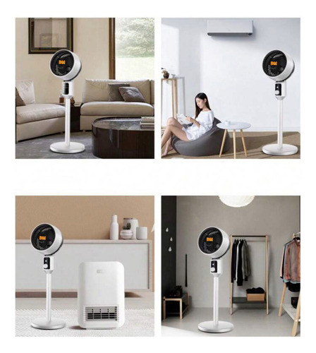 D&m Ventilador 10 3 Velocidades, 2 Modos Ajustable Silencio Estructura Negro Aspas Azul Diámetro 45.72 Cm Material De Las Aspas Aluminio