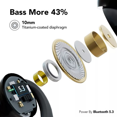 Audífonos Inalámbricos Audífonos Bluetooth V5.3 120 Horas