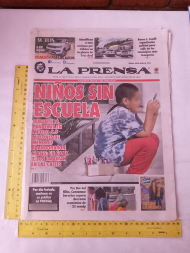 Revista Periódico La Prensa Número 34,174 Abril 2022 (Usado)