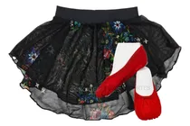 Comprar Media Puntas + Tutu O Pollerin Ballet Danza Rojo Soko