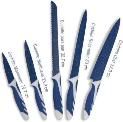 Juego De Cuchillos Para Cocina 5 Piezas Con Estuche Yajad