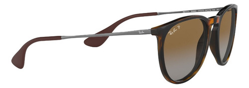 Lente De Sol Ray-ban Erika 0rb4171 Polarizado Erika Marron-oscuro Polar Brown Gardient Havana Gunmetal