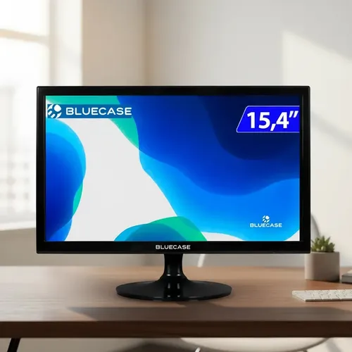 Monitor Bluecase 15,4 LED HD WXGA 60Hz Painel TN HDMI VGA VESA Re...