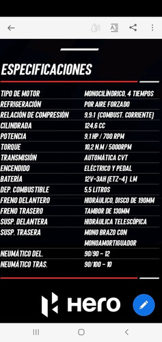 Hero Dash 125 Cycle World Motors Al 30/4