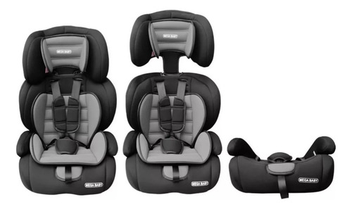Imagen 1 de 10 de Butaca Booster Mega Baby Auto Bebe 3en1 Mega Baby 9 A 36 Kg