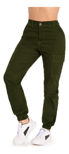 Pantalon  Jogger Dama Verde Mundo Terra 149780