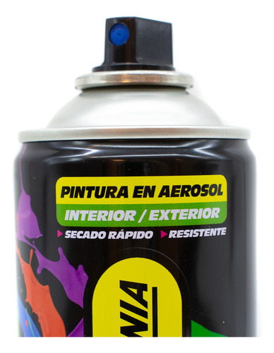 Imagen 2 de 9 de Pintura En Aerosol 400ml Negro Mate Pennsylvania