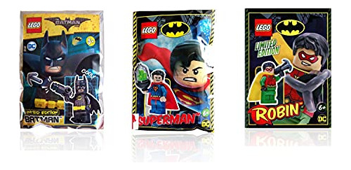 Paquete Combinado De Superhéroes De Lego Dc: Superman, Batma