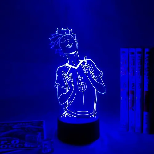 G Haikyuu Tendou Satori Luz 3d Anime Para Decoración Luz De
