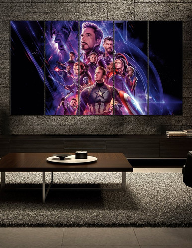 Cuadro Poliptico Avengers End Game 120cm X 70cm Canvas