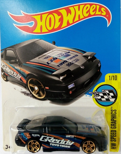 Hot Wheels 96 Nissan 180sx Type X Negro