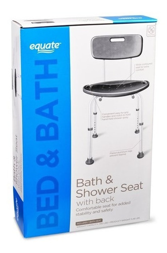 Silla De Baño  Para Ducha Equate Para Personas Mayores