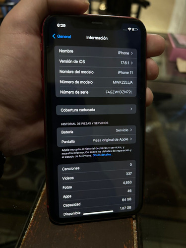 iPhone 11 (red) Ultima Oferta!!, Incluye Accesorios (Usado)