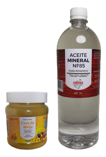 Aceite Mineral Y Cera De Abeja Para Madera Grado Alimenticio