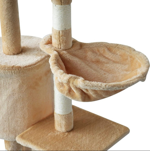 Árbol Rascador Gatos Felpa Juegos Interactivos De 5 Niveles