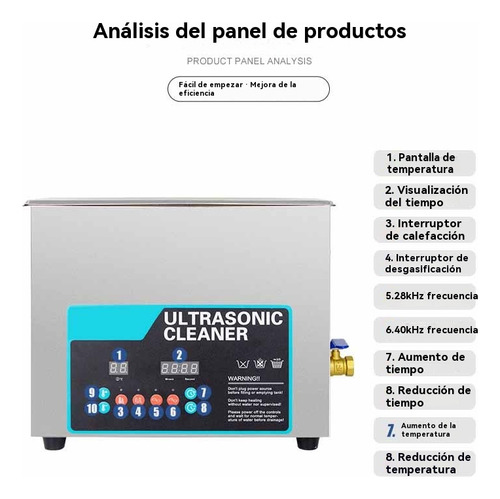 Máquina Limpiadora Profesional Ultrasónica De Joyas De 3l