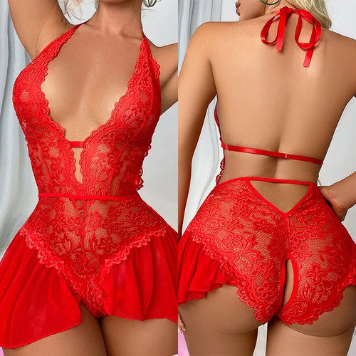 Lencería Erótica De Encaje Para Mujer, Conjunto De Sujetador