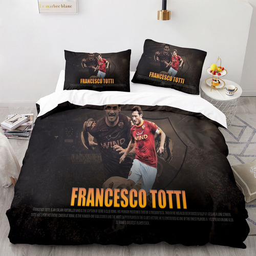 Juego Fundas De Edredón Tamaño Individual Francesco Totti