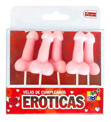 Set Velas Eroticas Adulto 5 Unidades - Ciudad Cotillón