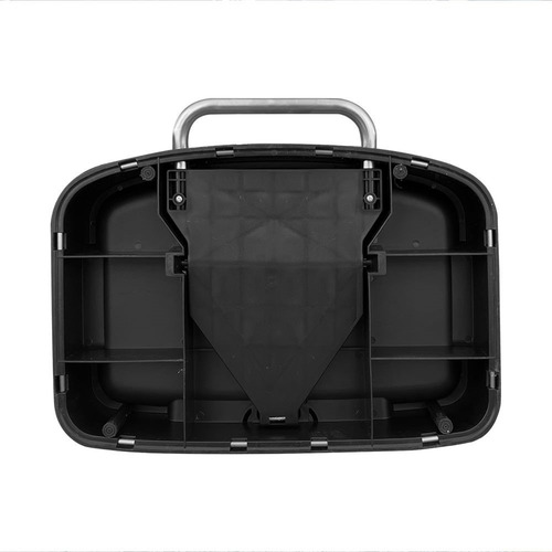 Bote De Basura Acero Inoxidable 50l Con Pedal Y Tapa Color Gris