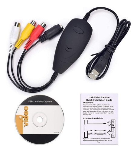 4 Em 1 Vcr Vhs Para Dvd Usb Video Capture Converter