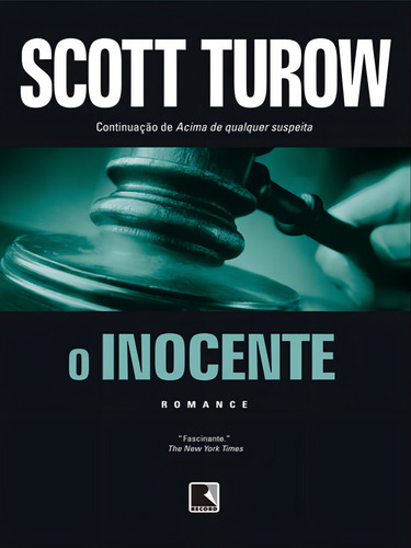 O inocente, de Turow, Scott. Editorial Record, tapa mole en português