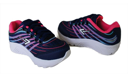 Tenis Box Infantil Feminino Sola Alto Color - Bk1301 Marinho