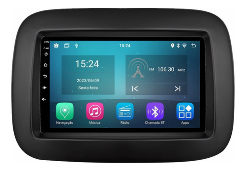 Central Multimidia Fiat Mobi Like Android Gps Wifi +camera