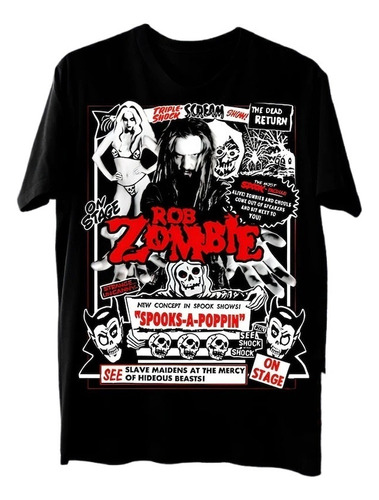Hjq Camiseta Unisex De La Gira Musical De Rob Zombie
