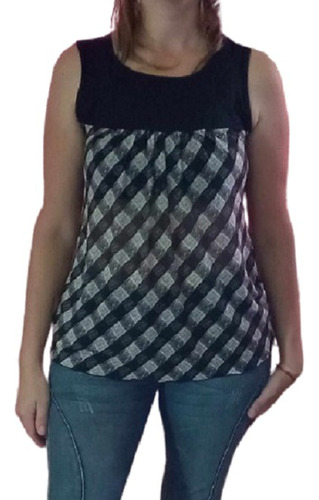 Musculosa De Tul Talle Ml